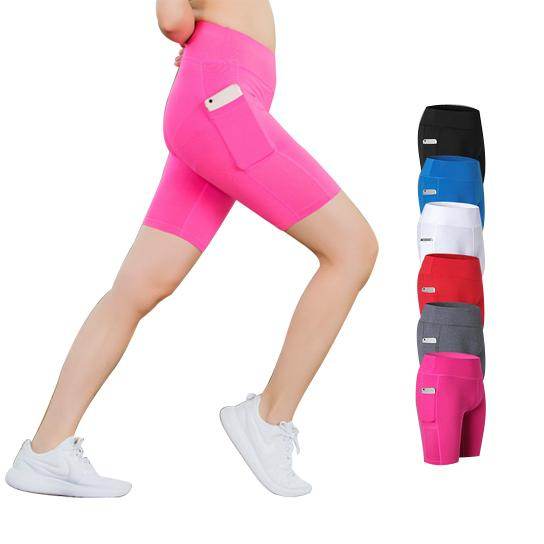 All Seasons Yoga Shorts Stretchable With Phone Pocket - Big J's Showstoppin' Store