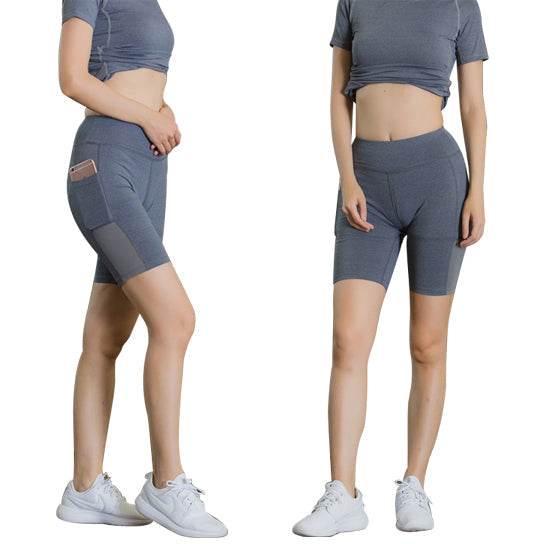 All Seasons Yoga Shorts Stretchable With Phone Pocket - Big J's Showstoppin' Store