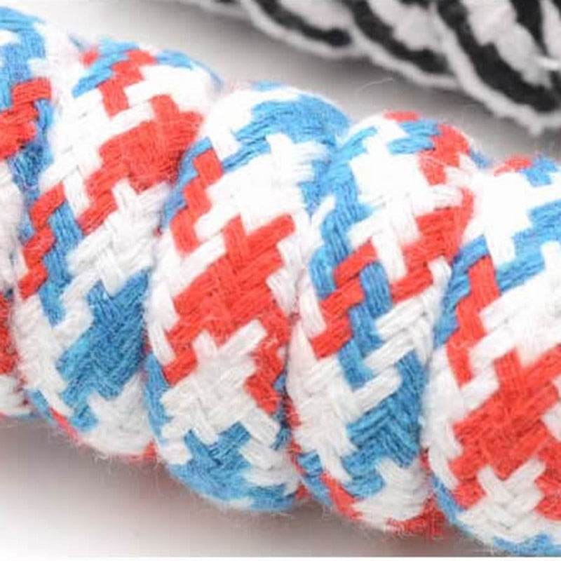 24cm Dog Toy Knot Cotton Rope Pet Puppy Chew Toys - Big J's Showstoppin' Store