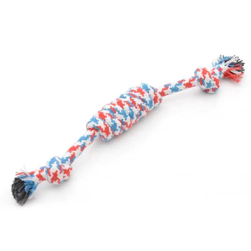 24cm Dog Toy Knot Cotton Rope Pet Puppy Chew Toys - Big J's Showstoppin' Store
