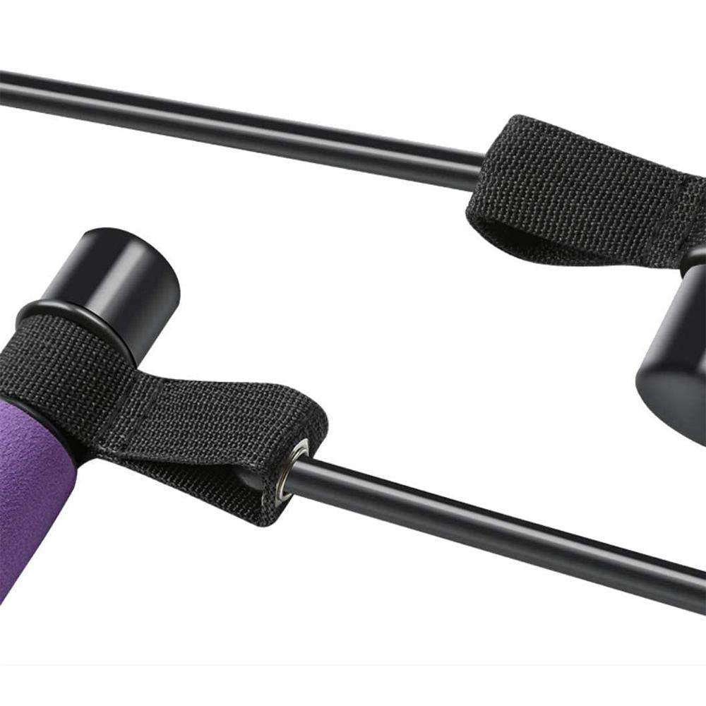 Adjustable Pilates Bar Kit Resistance Band Exercise Stick Toning Gym - Big J's Showstoppin' Store