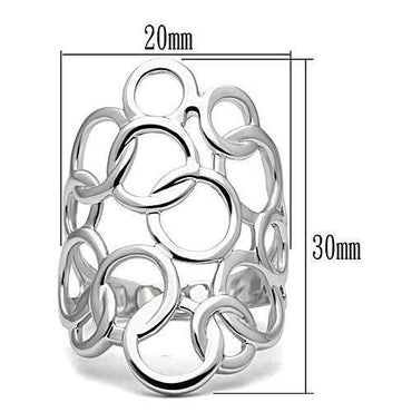 3W170 - Rhodium Brass Ring with No Stone - Big J's Showstoppin' Store