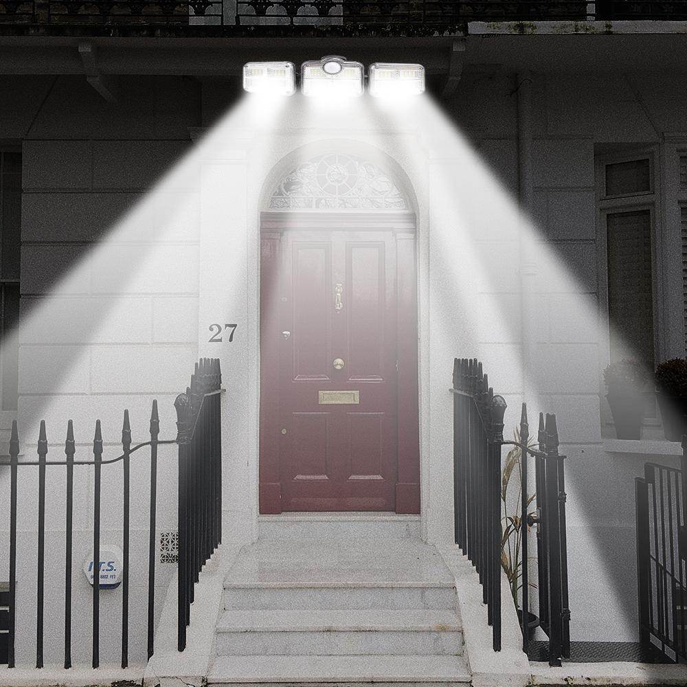 Solar Sensor Light 122 LED 3Head Outdoor Spotlight with 3 Modes - Big J's Showstoppin' Store