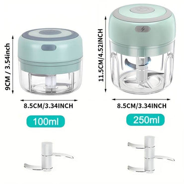 Compact Electric Garlic Crusher USB Meat Grinder 100250Ml - Big J's Showstoppin' Store