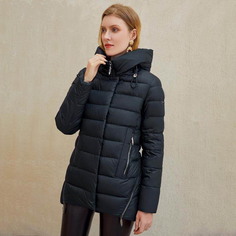 Women warm hooded winter coat women jacket casual parkas jacket - Big J's Showstoppin' Store