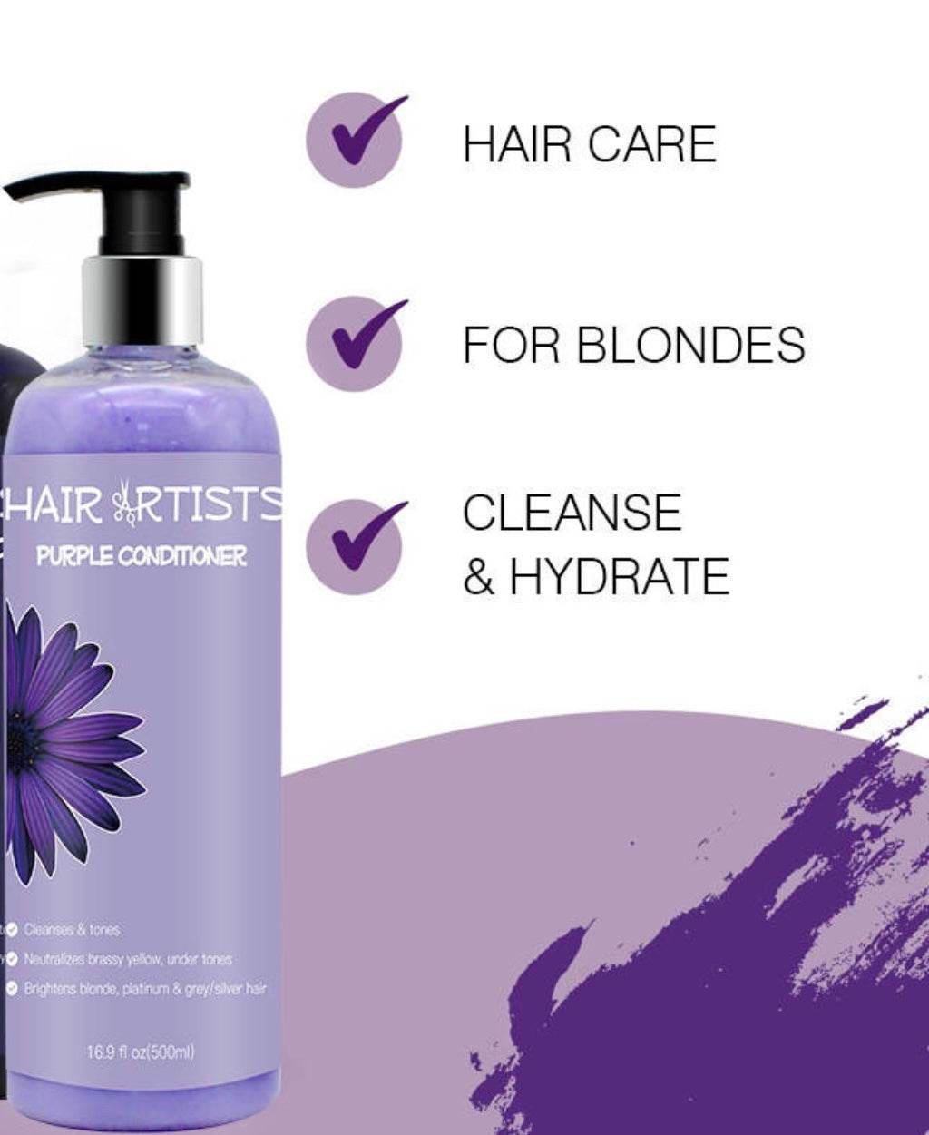 Hair Artists Purple Shampoo & Conditioner - Big J's Showstoppin' Store