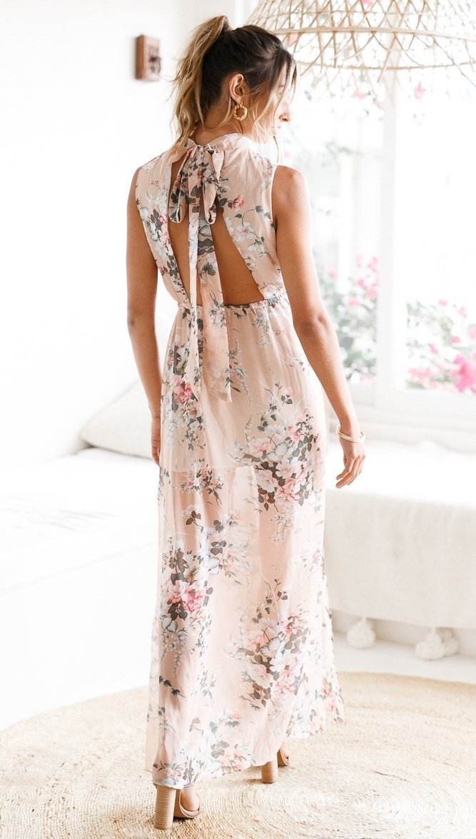 Bohemian Sleeveless Elegant Dress Sexy Dress Woman - Big J's Showstoppin' Store
