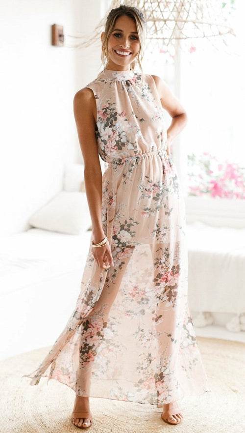Bohemian Sleeveless Elegant Dress Sexy Dress Woman - Big J's Showstoppin' Store