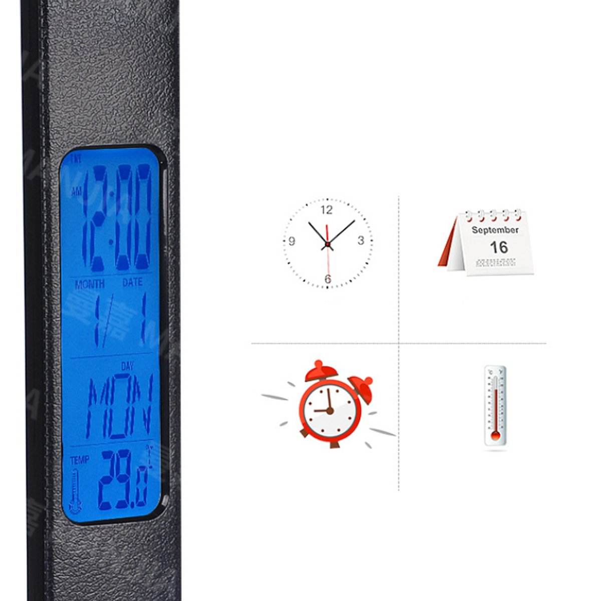 Lamp Plus 3 in 1 Lamp With Phone Charger, Clock And Thermostat - Big J's Showstoppin' Store