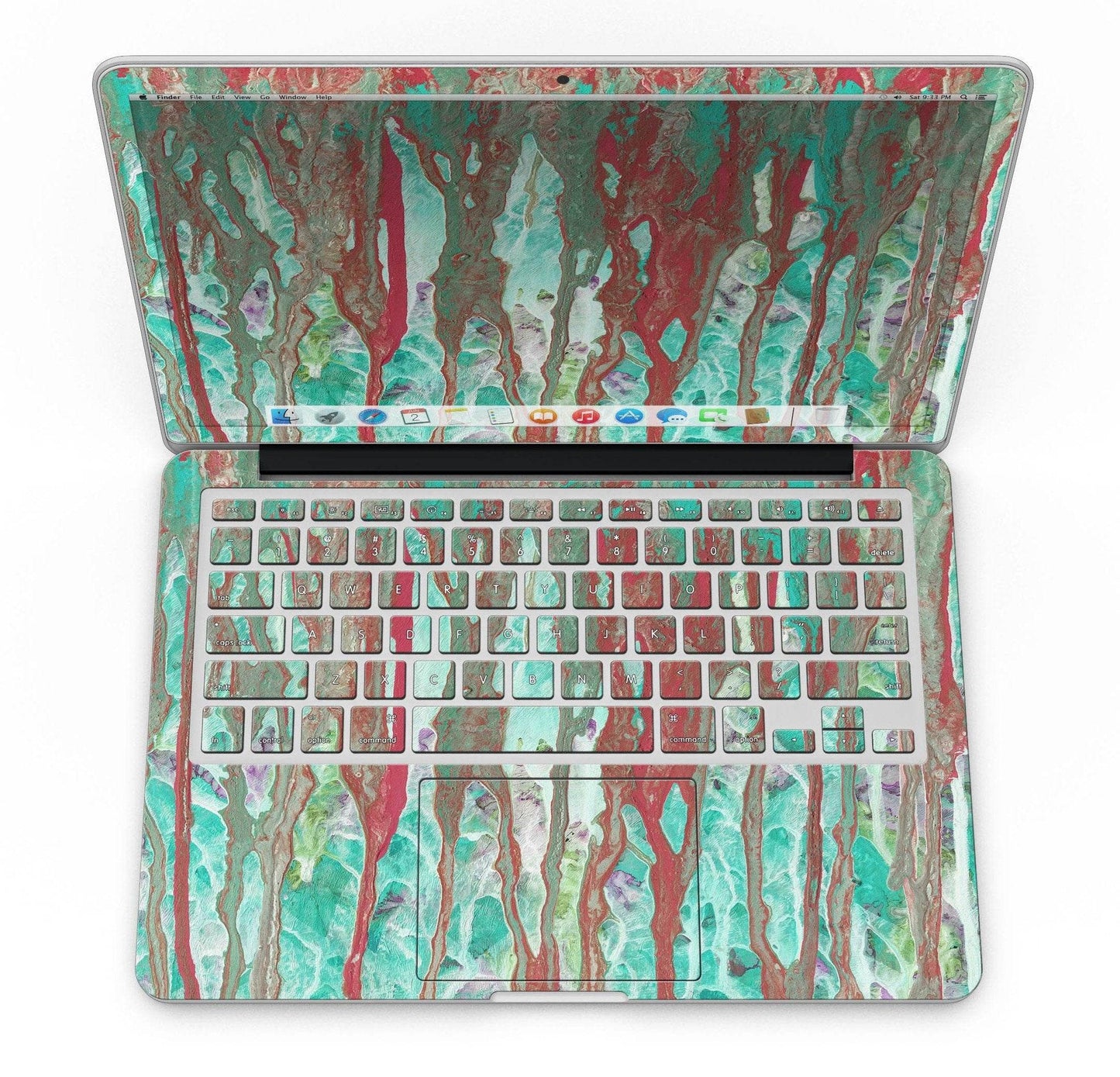 Abstract Wet Paint Mint Rustic - MacBook Pro with Retina Display - Big J's Showstoppin' Store
