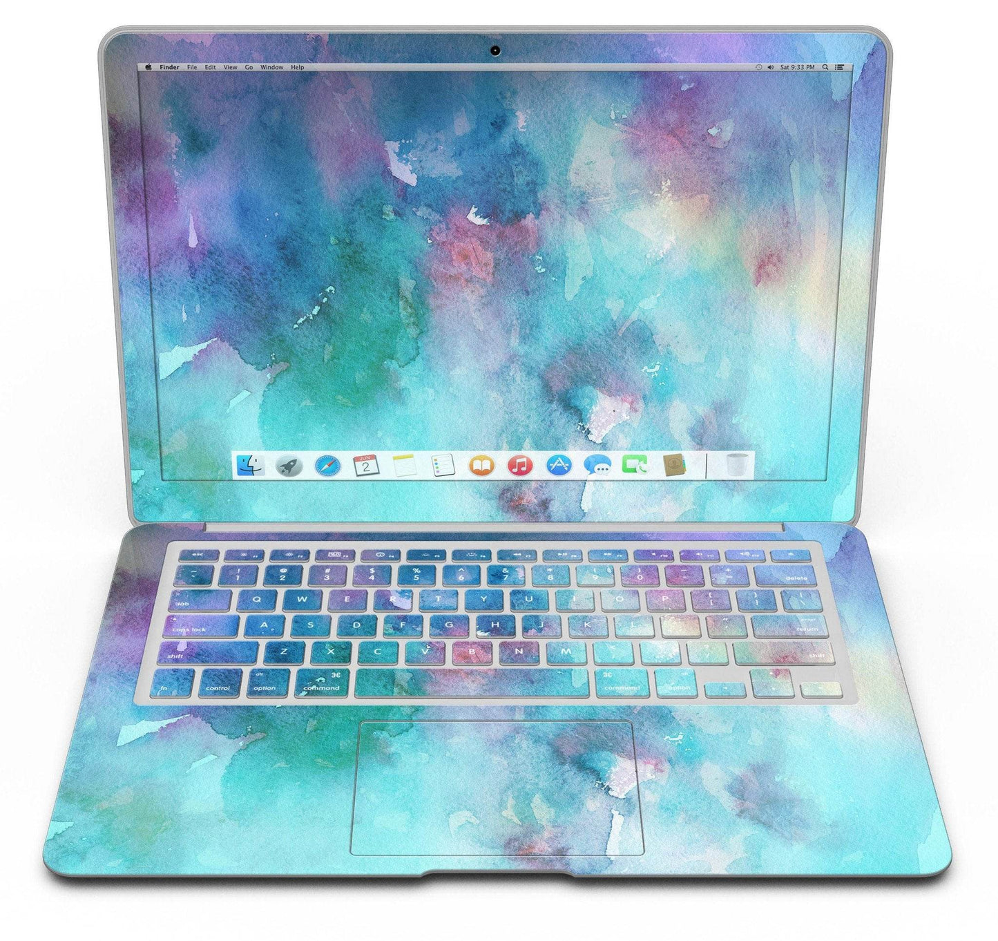 Bright Absorbed Watercolor Texture - MacBook Air Skin Kit - Big J's Showstoppin' Store