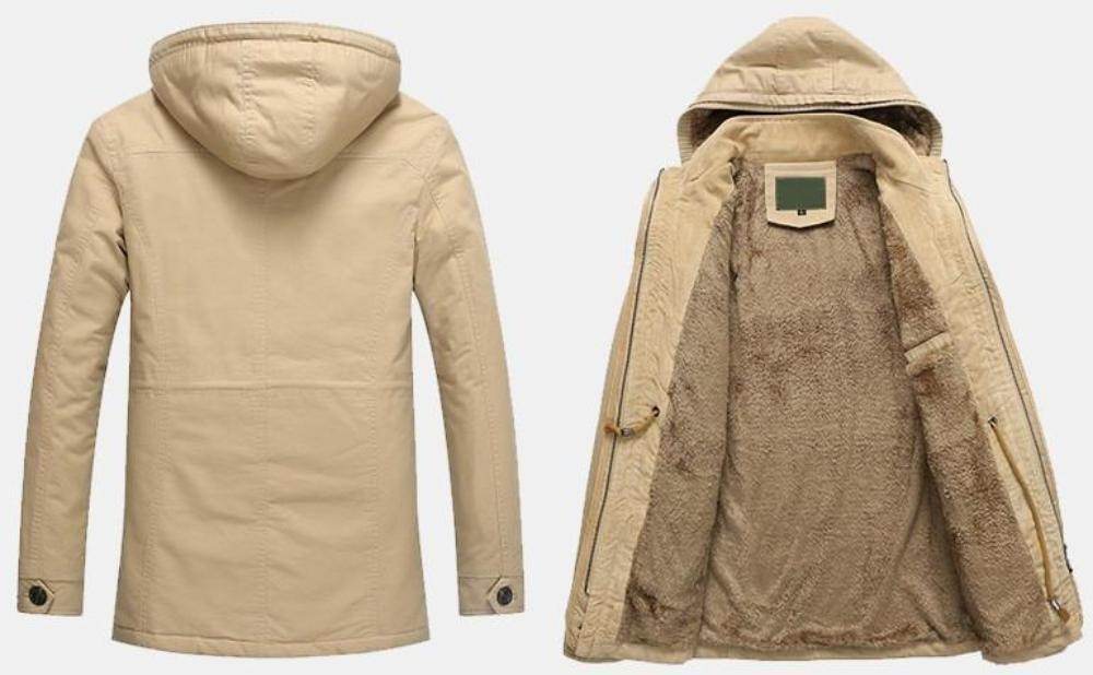 Mens Hooded Military Style Coat - Big J's Showstoppin' Store