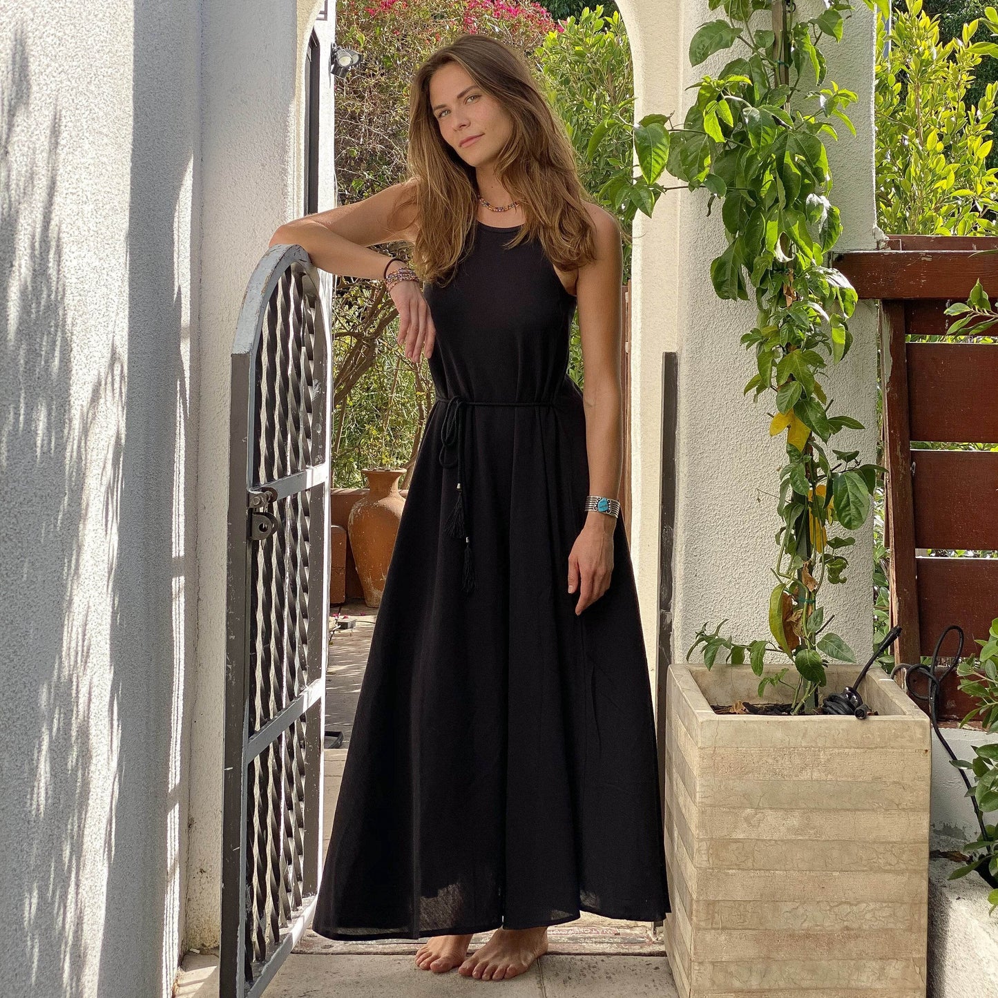 CALLIE MAXI DRESS - BLACK - Big J's Showstoppin' Store