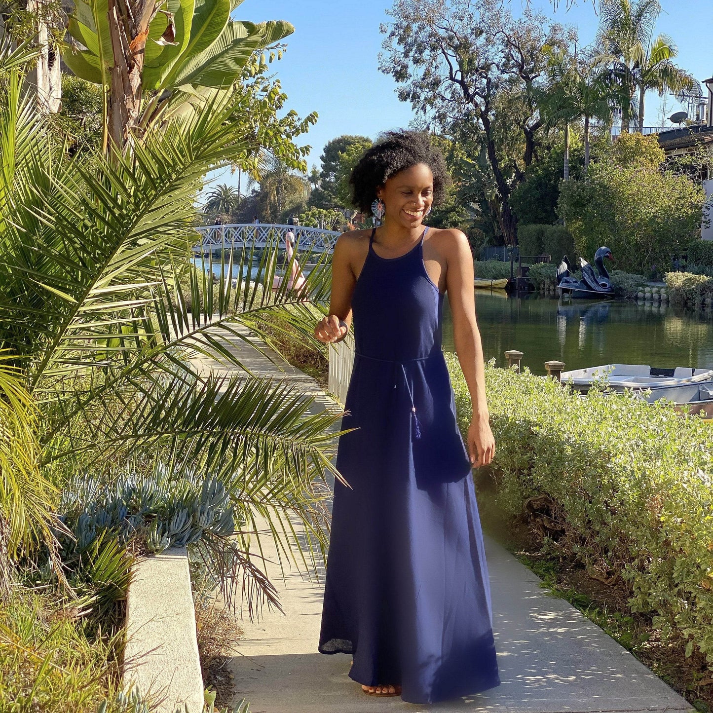 CALLIE MAXI DRESS - BLACK - Big J's Showstoppin' Store