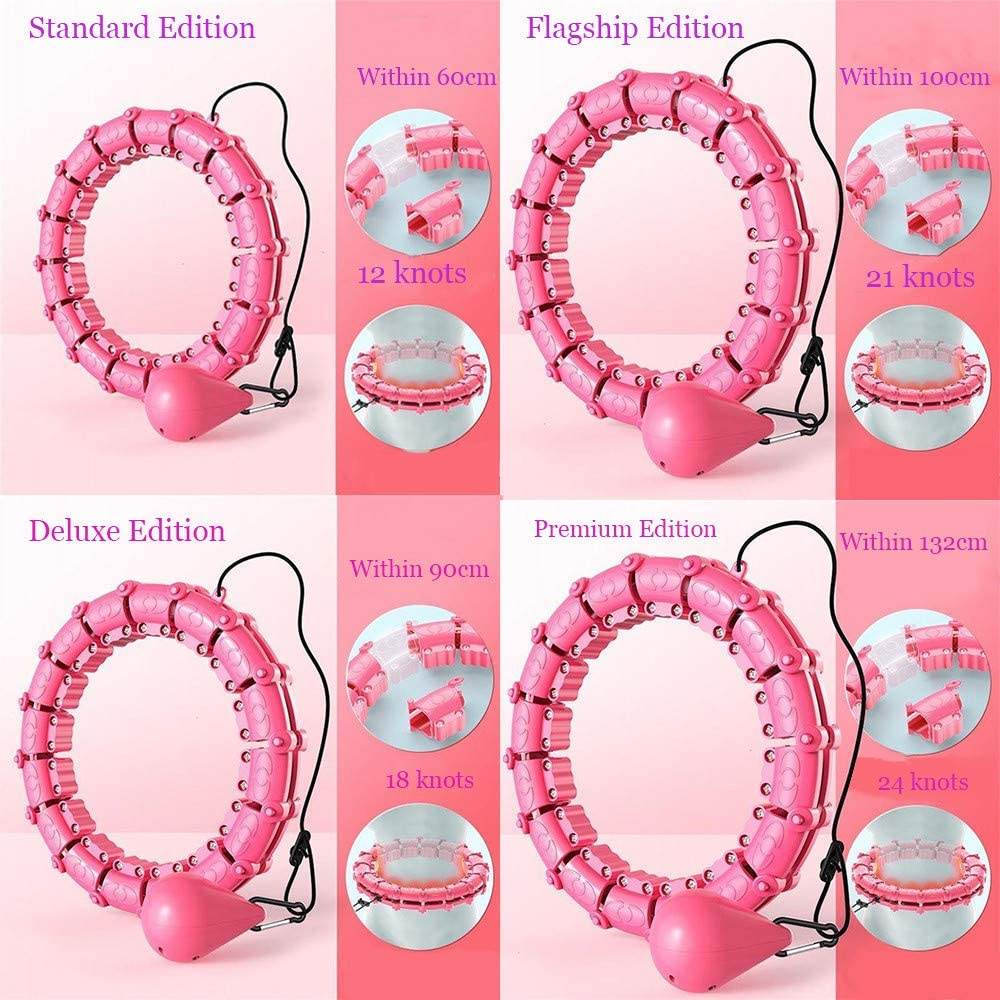 18-24Knots Adjustable Exercise Hoop Smart Exercise Hoop Weight Loss - Big J's Showstoppin' Store