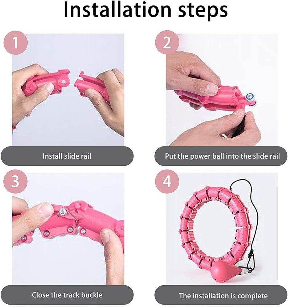 18-24Knots Adjustable Exercise Hoop Smart Exercise Hoop Weight Loss - Big J's Showstoppin' Store