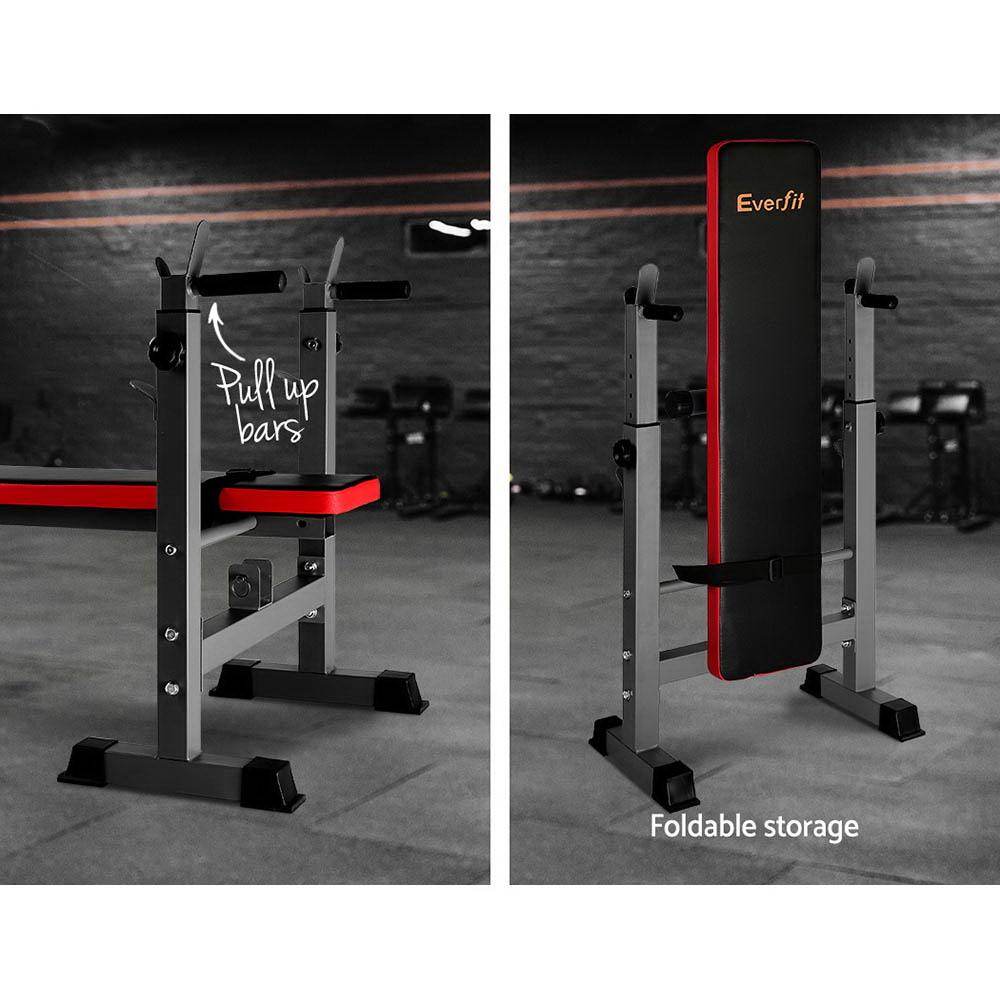 Everfit Multi-Station Weight Bench Press Weights Equipment Fitness - Big J's Showstoppin' Store