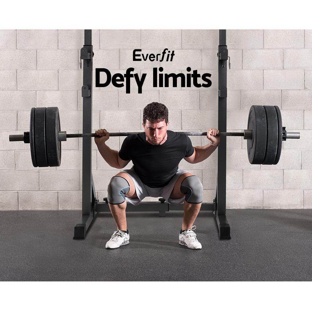Everfit Squat Rack Pair Fitness Weight Lifting Gym Exercise Barbell - Big J's Showstoppin' Store
