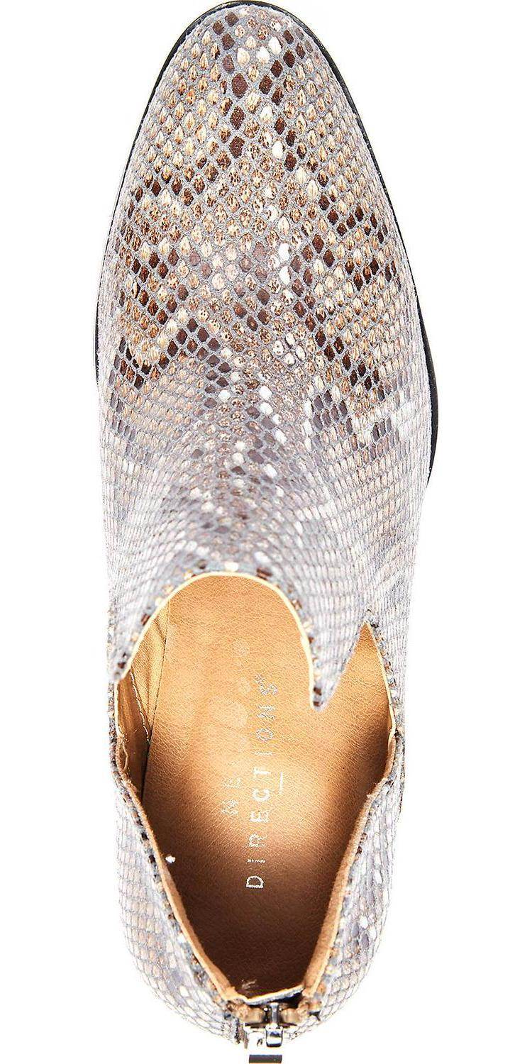 Womens Shoe, Low Heel Snakeskin Style Fredricka Booties (size 7.5) - Big J's Showstoppin' Store