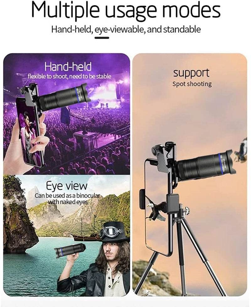Dragon 36X Mobile Phone Lens Kit With Tripod - Big J's Showstoppin' Store