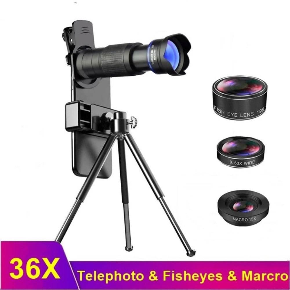 Dragon 36X Mobile Phone Lens Kit With Tripod - Big J's Showstoppin' Store