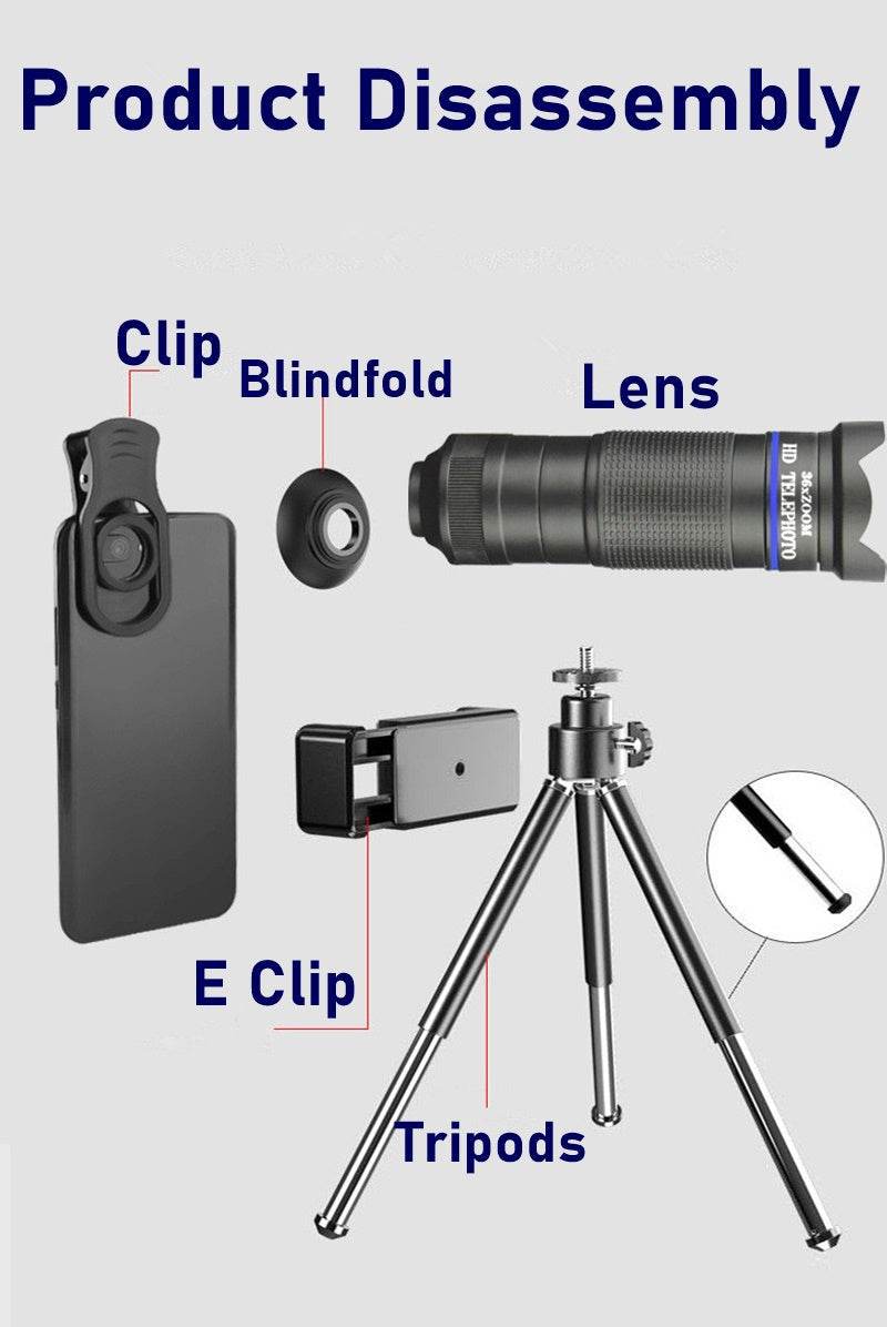 Dragon 36X Mobile Phone Lens Kit With Tripod - Big J's Showstoppin' Store