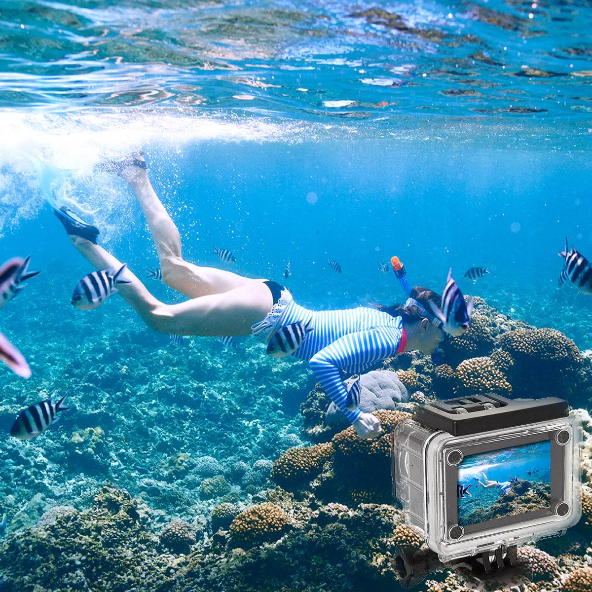 4K Waterproof All Digital UHD WiFi Camera + RF Remote And Accessories - Big J's Showstoppin' Store