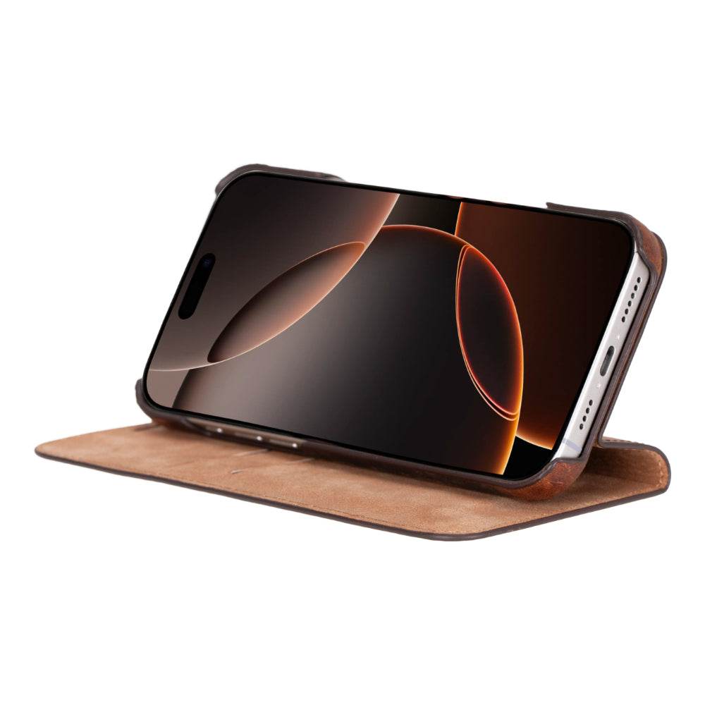 Decatur Leather iPhone 16 Pro Max Folio Case - Big J's Showstoppin' Store