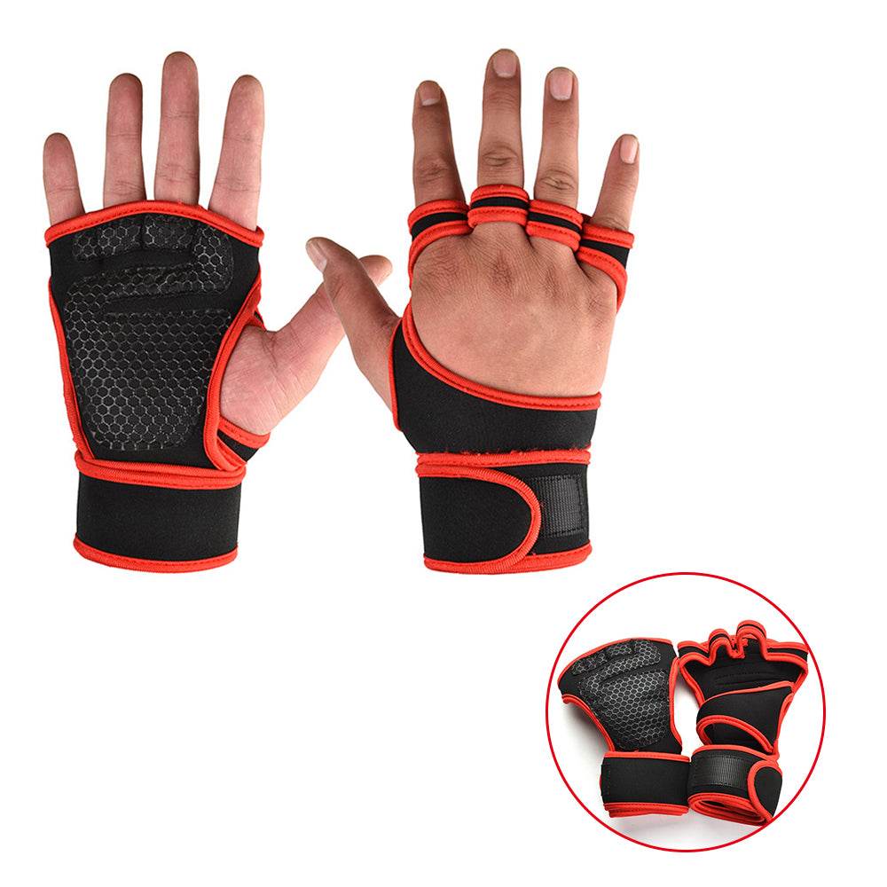 New 1 Pair Weight Lifting Training Gloves Women Men Fitness Sports - Big J's Showstoppin' Store