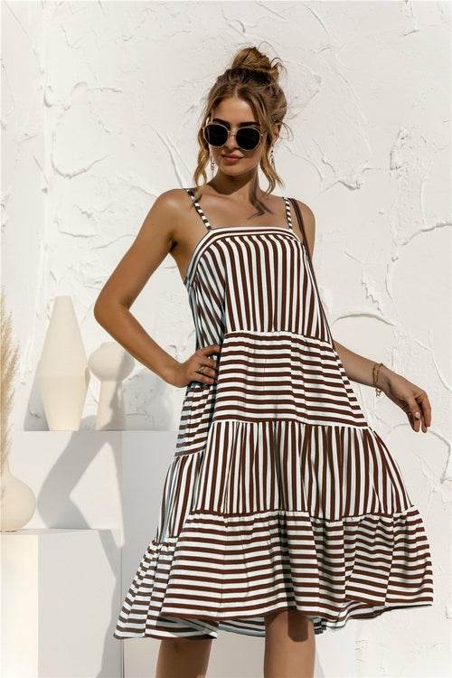 2021 Casual Spaghetti Midi Dress - Big J's Showstoppin' Store