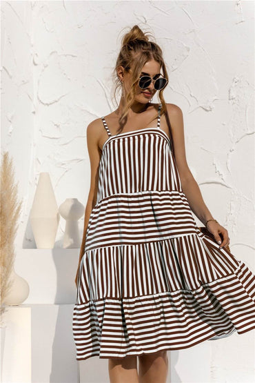 2021 Casual Spaghetti Midi Dress - Big J's Showstoppin' Store