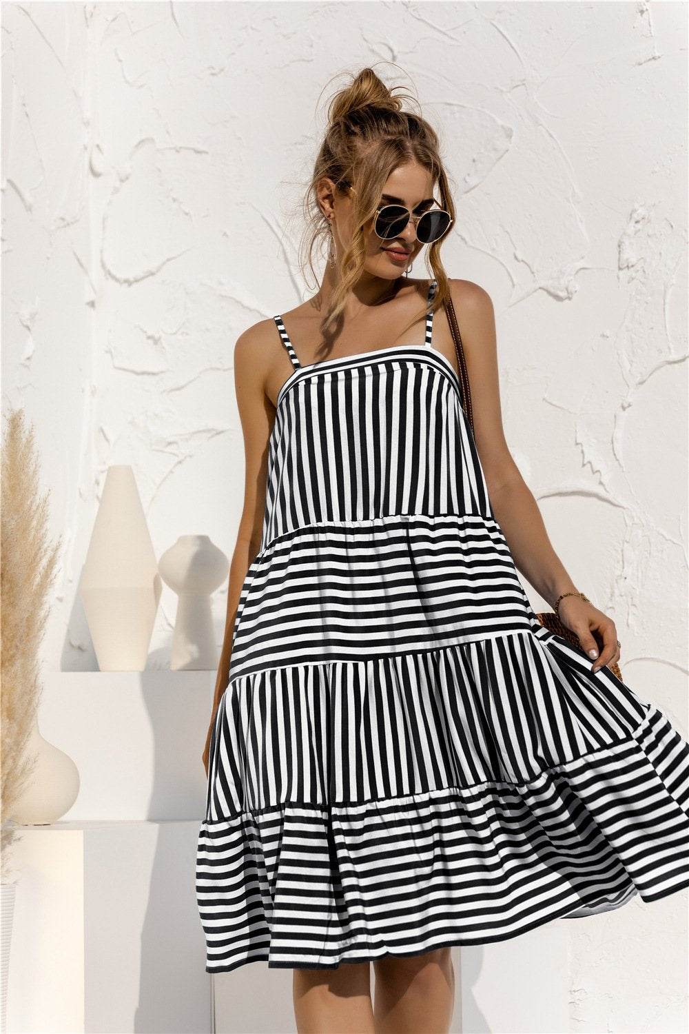 2021 Casual Spaghetti Midi Dress - Big J's Showstoppin' Store