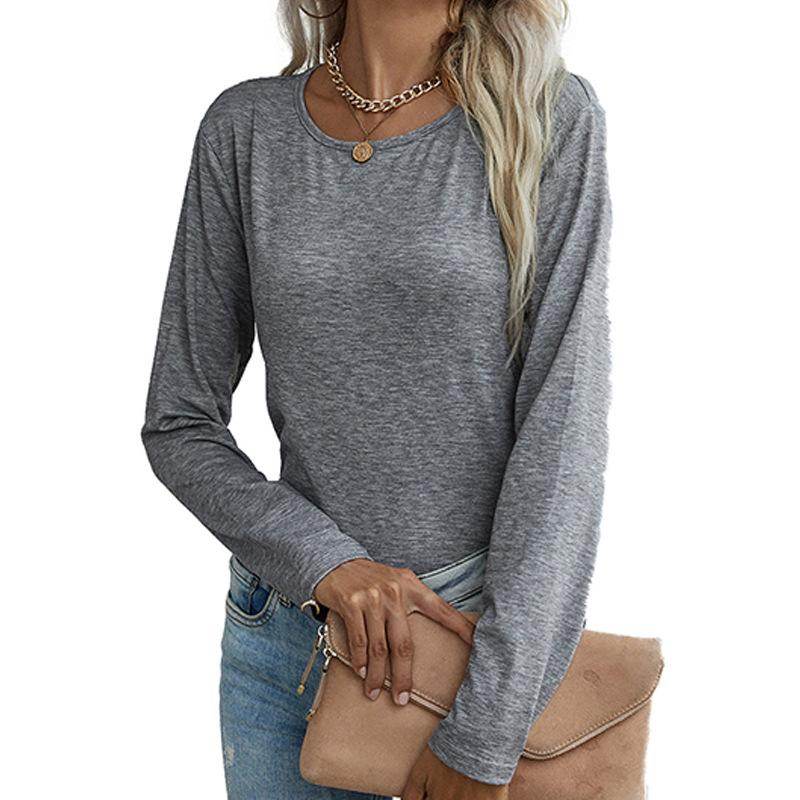 Women's Casual Long Sleeve Tunic Tops Fall Tshirt Blouses - Big J's Showstoppin' Store