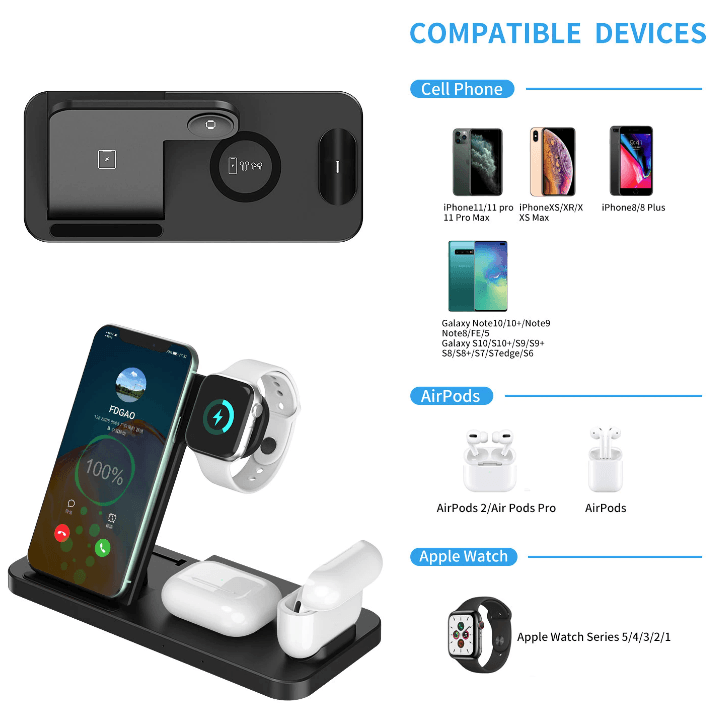 Dragon Wireless Charging Station For iPhone and Samsung phones - Big J's Showstoppin' Store