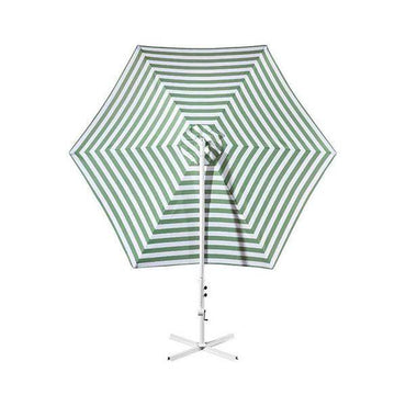 Striped Outdoor Umbrella For Garden Patio Green And White Stripe - Big J's Showstoppin' Store