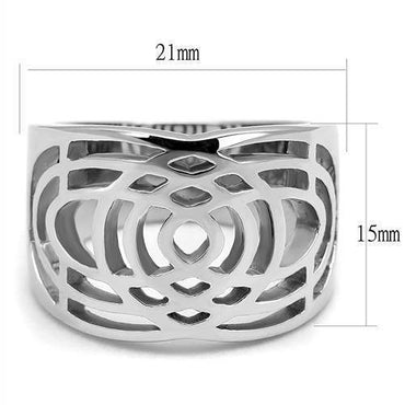 Women Stainless Steel No Stone Rings TK3039 - Big J's Showstoppin' Store