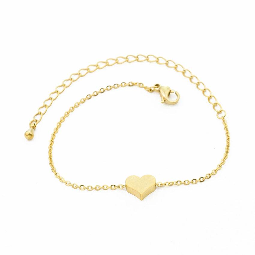 Tiny Heart Bracelet For Women Stainless Steel - Big J's Showstoppin' Store