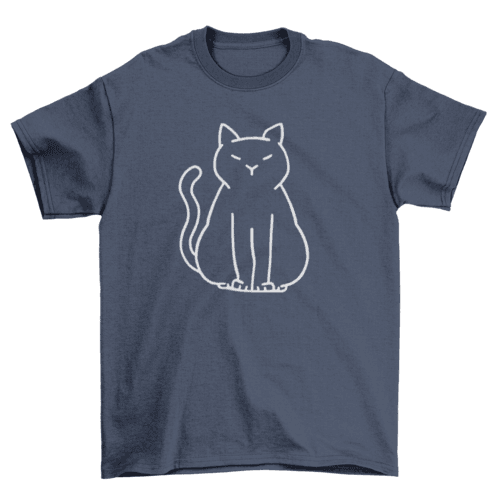 Minimalist cat t-shirt - Big J's Showstoppin' Store