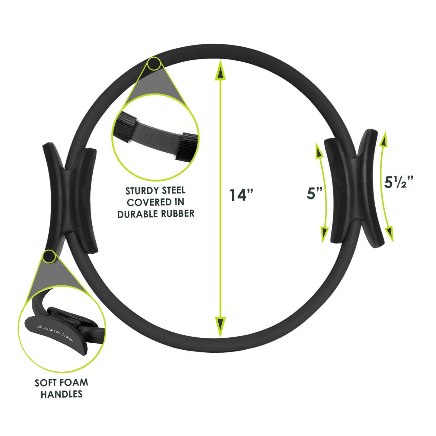 Pilates Resistance Ring for Strengthening Core Muscles - Big J's Showstoppin' Store