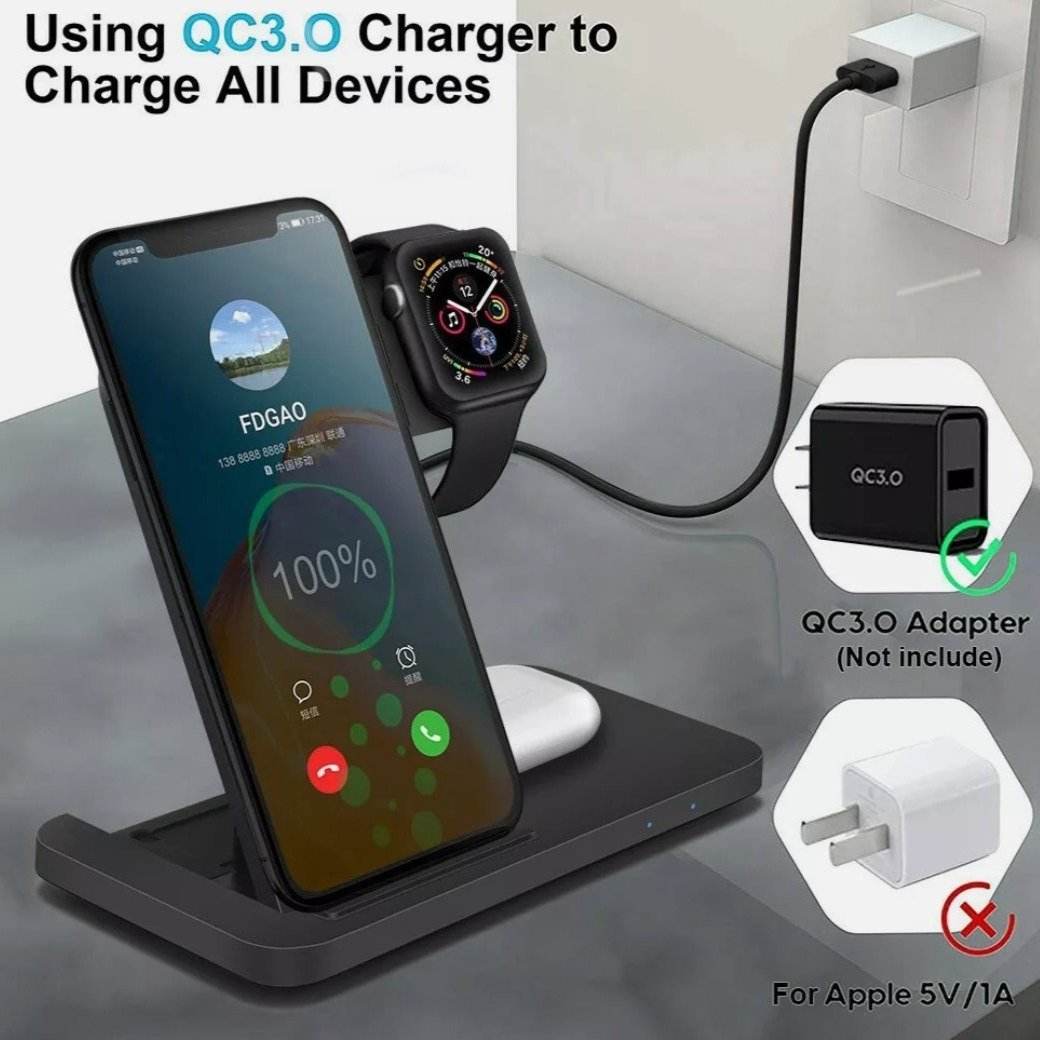 Ninja Dragons 3 in1 Wireless Foldable Charging Station - Big J's Showstoppin' Store