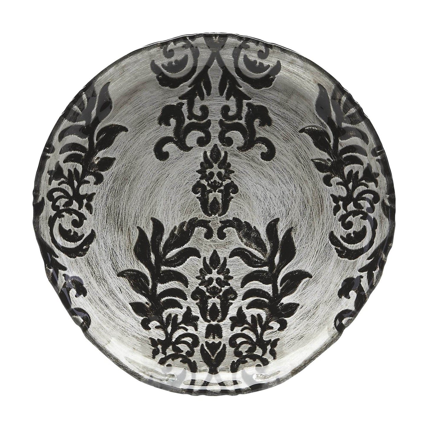 DAMASK Black Velvet Gilded Glass Canapé Plates - Big J's Showstoppin' Store