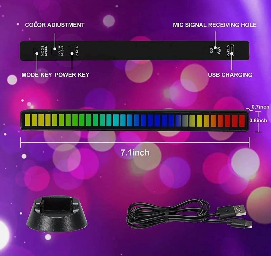 Dragon Sound Reactive Music Light Bar 2 pcs pack - Big J's Showstoppin' Store