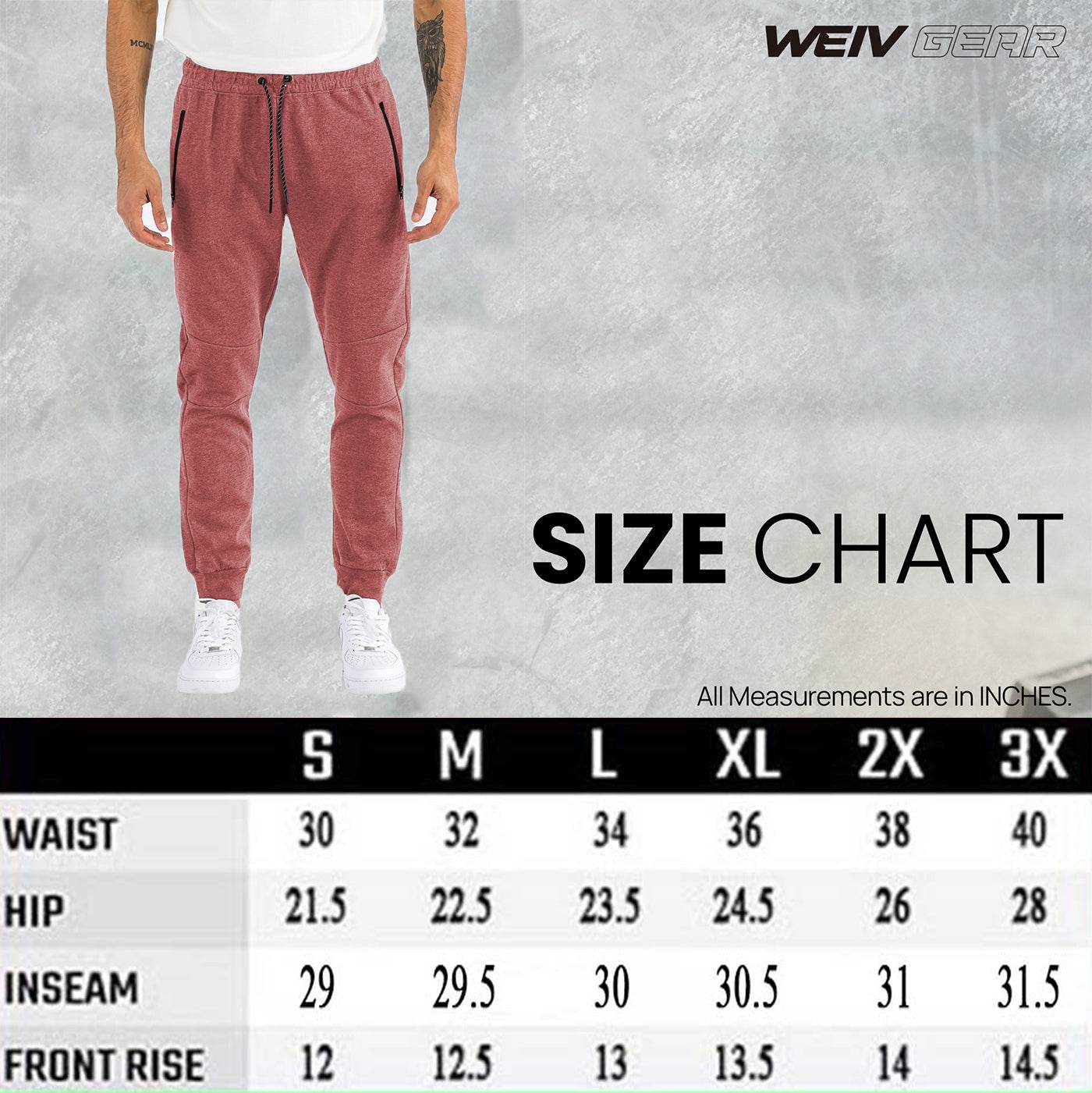 HEATHERED COTTON SWEATS - Big J's Showstoppin' Store