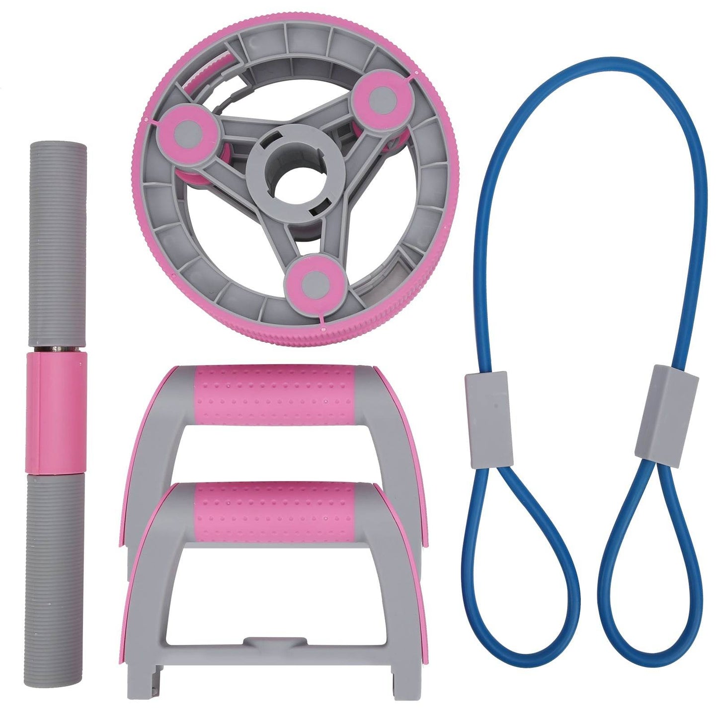 Multifunctional Abdominal Wheel Pull Strap Gym Fitness Training Set - Big J's Showstoppin' Store