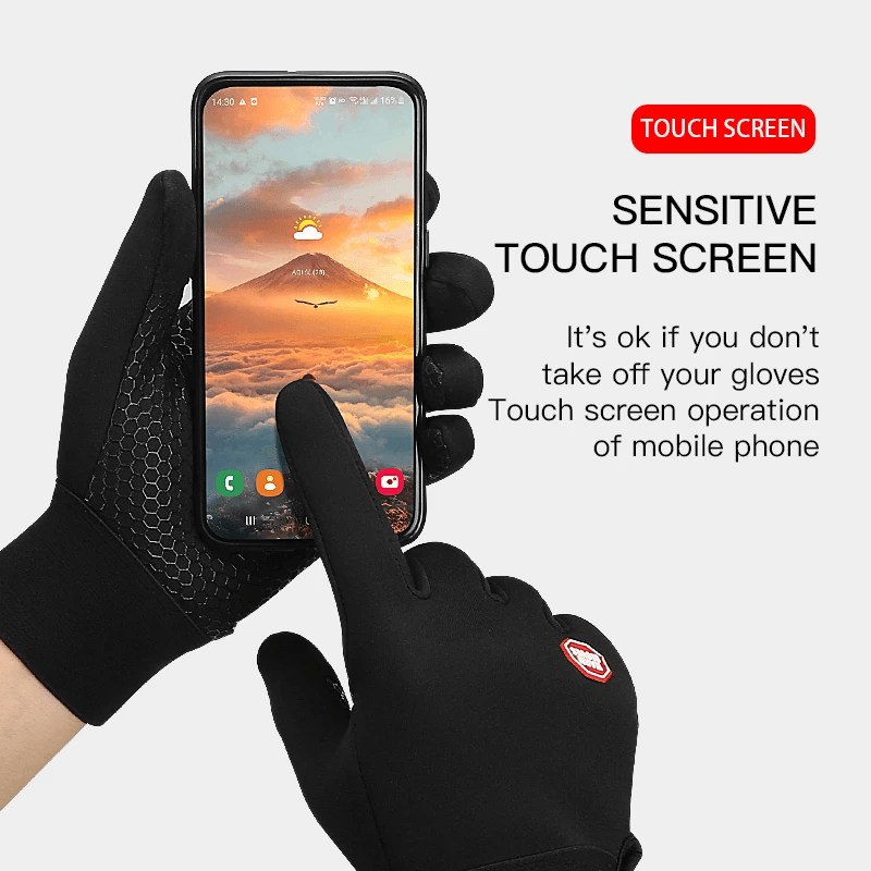 Thermal Gloves Winter Cycling Gloves With Wrist Support Touch Screen - Big J's Showstoppin' Store