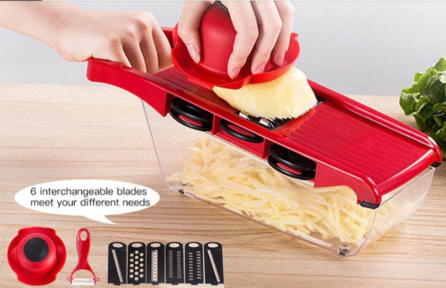 Stainless Steel 6 Blades Vegetable Slicer - Big J's Showstoppin' Store