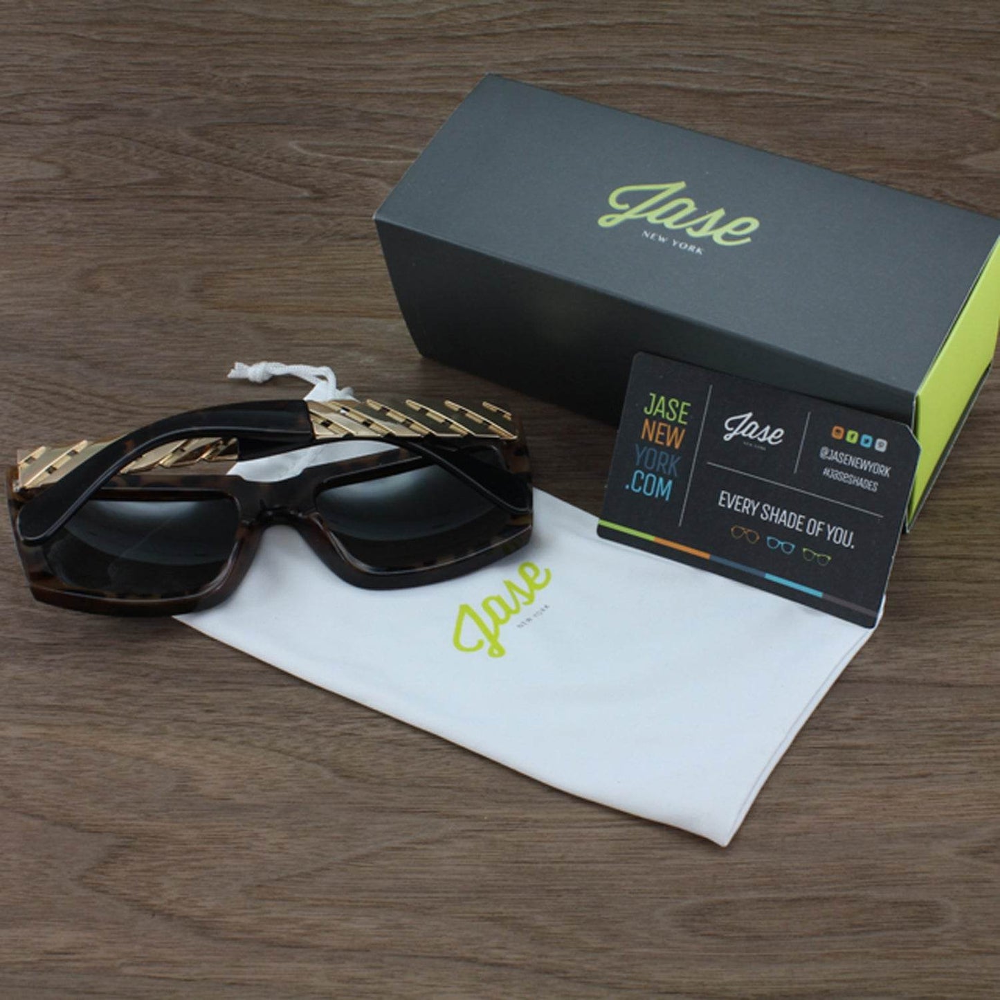 Jase New York Casero Sunglasses in Havana - Big J's Showstoppin' Store