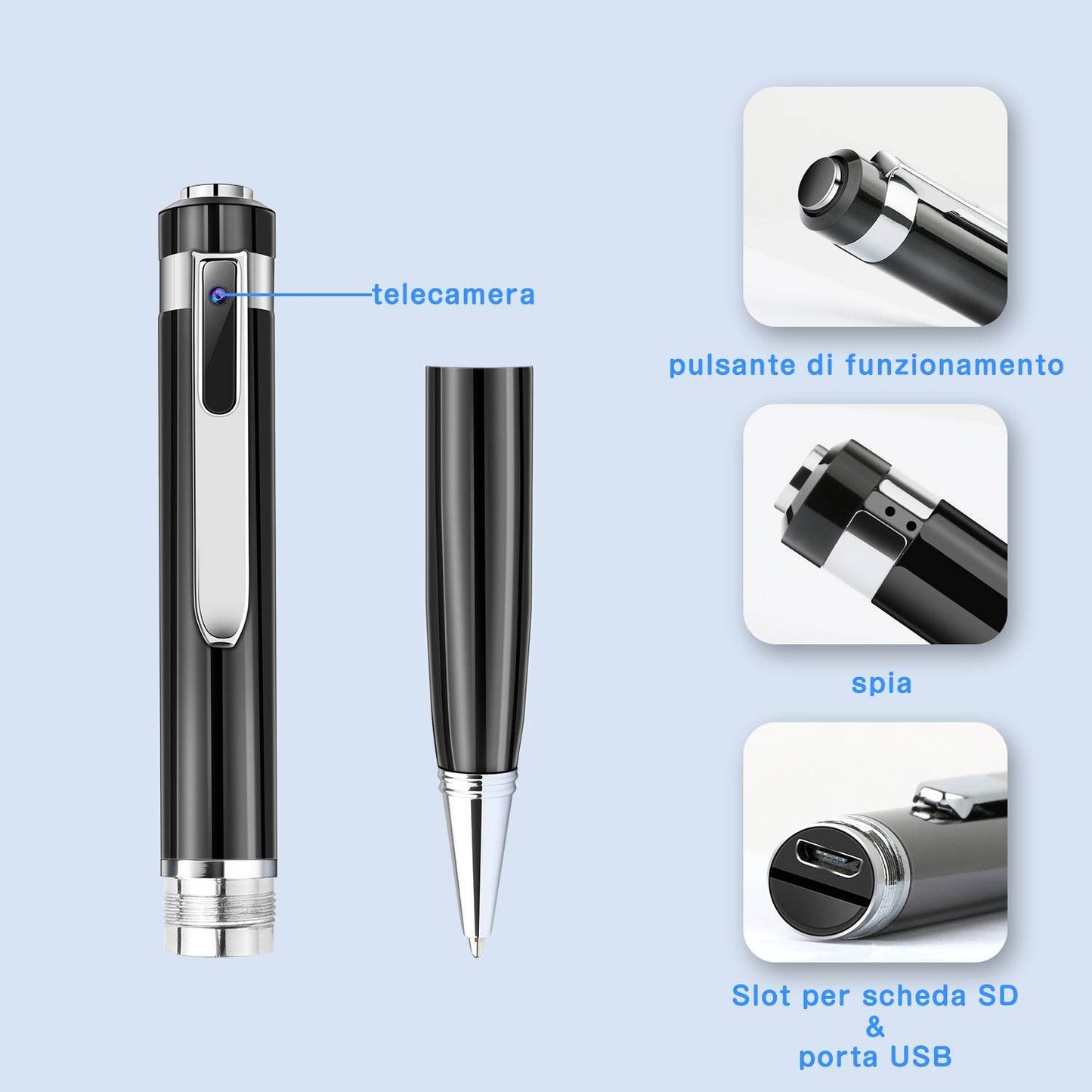1080P HD Mini Camcorder Sports DV DVR Camcorder Hidden Camera Pen - Big J's Showstoppin' Store