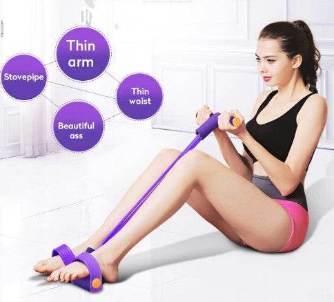 Portable Fitness Resistance Band with Pedal - Big J's Showstoppin' Store