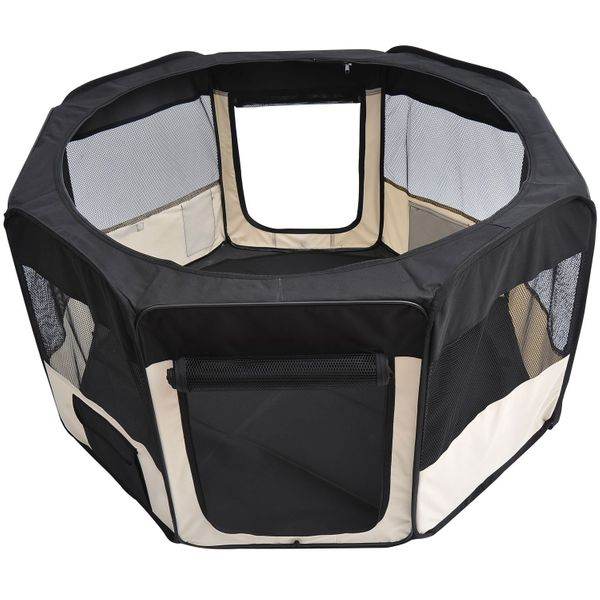 PawHut 49.2-inch Soft Pet Playpen Folding Tent Kennel Puppy Cat Dog - Big J's Showstoppin' Store